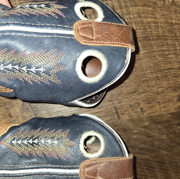 Roper Kids Western Cowboy Boots - Brown and Blue - Picture 7 of 7